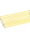 Super Cool 10 Pack 4mm Fiberglass Fish Tape Rods With Solid Brass Connectors For Easy Pulling Wire Through Walls Attics And Ceilings Without A Hassle, 10 yellow rods