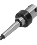Morse taper drill arbor MT2 with cooling sleeve, metal shaft, side view