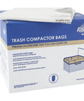 Box of Heavy Duty 15 Inch Trash Compactor Bags 60 Pack, 3 Mil Thick, Slip-N-Grip Leak-Proof Design, Fits Standard 15 Inch Compactors