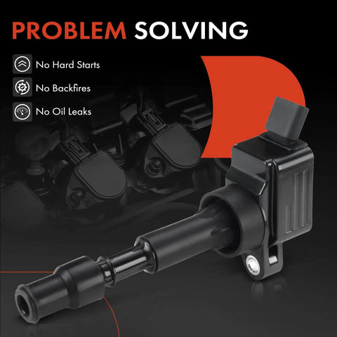 Engine Ignition Coil Pack Set For Hyundai Elantra Kona Sonata Kia Forte Optima 2.0L 2.4L L4 Replacements 2015 To 2024 Four Pack