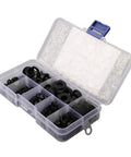 Durable Nylon Washers Assortment Kit 500 Pcs Flat Insulated Corrosion Free M2 To M10 For Industrial Auto And Electrical Repairs open storage box
