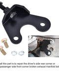 Built Tough Exhaust Manifold Bolt Repair Bracket Fits Chevy Gmc Silverado Sierra Yukon Denali 4.8L 5.3L 6.0L 6.2L Trucks driver rear passenger front view.