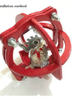 Heavy Duty Fire Sprinkler Head Protection Cage Bracket For DN15 And DN20 Systems Crafted From Solid Stainless Steel Featuring A Slick Red Guard installation method view