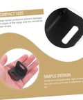 One Hundred Piece Heavy Duty Plastic Corner Protectors L Shaped Edge Guards shown in hand, compact size for shipping and storage.