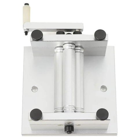 Badass Manual Plate Rolling Machine For Super Smooth Metal Sheet Bending Up To 2-1/4 Inches Wide And 1/8 Inch Thick Stainless Steel Jewelry Crafting Tool