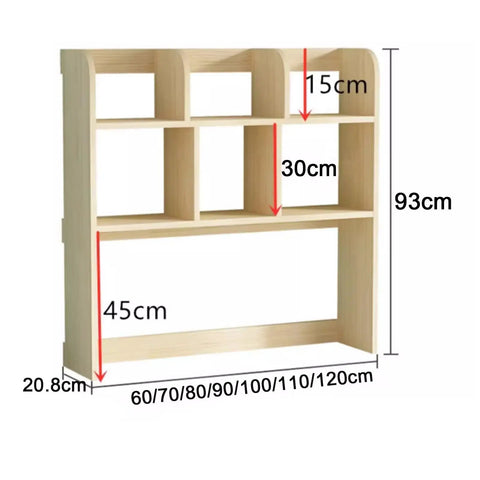 Solid Wood Desktop Bookshelf Organizer Rack Featuring Straight Up Sturdy Build And Zero Fuss Assembly To Stay Organized And Looking Sharp For Office Home Decor