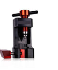 Pro Bike Hydraulic Disc Brake Tool Kit With Pneumatic Grippers shown in close-up, featuring aluminum alloy insert press tool.
