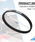 Go Kart Drive Belt 30 Series Heavy Duty Replacement Strap For Sandfren 285B 286B 286U Karts, Reinforced ATV Torque Converter OEM 5959 203589 Fitment, 8.66in long, 0.75in wide.