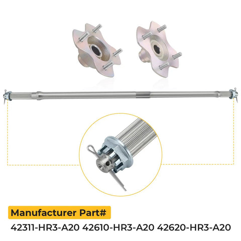 Rear Axle Shaft And Rear Left And Right Wheel Hubs For Honda Rancher 420 Foreman 500 520 Quad ATV Be Ready To Roll