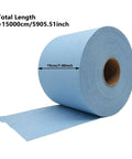 Heavy Duty Blue Towels Jumbo Roll With 500 Industrial Strength Wipes for Garage Grade Workshop Cleanup