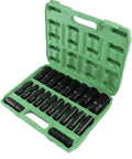 Premium Rust Proof Electric Hex Key Socket Kit With 20 Versatile Allen Adapter Bits For Heavy Duty Drilling And Tough Diy Repair Jobs, green case