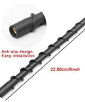9 Inch Spiral Direct Short Replacement Antenna with M7 Thread for Chevy Silverado and GMC Sierra 2009 to 2025, anti-slip design.