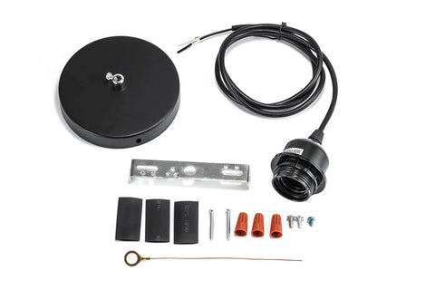 Industrial Mini Pendant Light Kit 4 Pack With E26 E27 Base Dope Vintage Edison Style Black Cord UL Listed Adjustable 47.2 Inch Cables Easy Install For Kitchen Bedroom Hallway Office Studio components