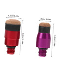 4pc Car Dent Repair Hammer Tip Set With Quick Change System For Faster Dents On Every Panel, Car Hail Damage Remover, Lightweight Metal Tips For Vehicles. red and purple tips, 3cm