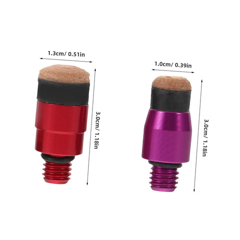 4pc Car Dent Repair Hammer Tip Set With Quick Change System For Faster Dents On Every Panel, Car Hail Damage Remover, Lightweight Metal Tips For Vehicles. red and purple tips, 3cm