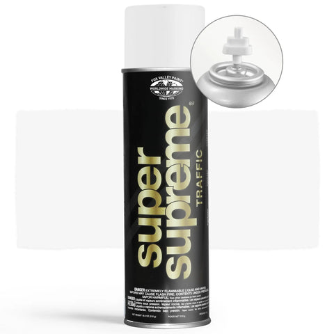 Traffic Marking Spray Paint 18oz 12-Pack White Quick-Dry Formula For Roads Parking Lots Sidewalks And Factory Floors