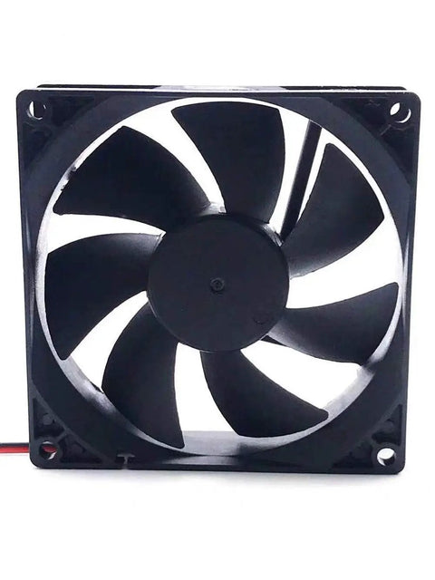 Heavy Duty 90mm Axial Cooling Fan Delivers Beefy Airflow To Computer Chassis On Reliable 12V Dc Power Featuring Rugged Construction And Silky Smooth Running Hassle Free Swap In Upgrade