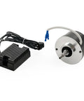 Rock Solid Black 12 Volt 17 Amp Alternator Generator Conversion Kit with electronic regulator and wiring for Harley Sportster XL models.
