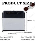 Hustle Free Automatic Puck Shooter Knock Box, 262mm x 216mm x 138mm, electric knock box for espresso tools.