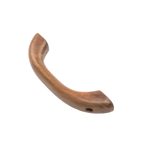 Premium Teak Handrail With Pre Drilled No Sweat Mounting For Tight Spaces Versatile Wall Grip, 9-3/4" durable wood support.