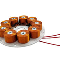 24V 50W Micro Core Disc Generator With Low RPM Performance From 100 To 650 RPM 3 Phase AC Permanent Magnet Alternator component view