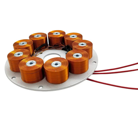 24V 50W Micro Core Disc Generator With Low RPM Performance From 100 To 650 RPM 3 Phase AC Permanent Magnet Alternator component view
