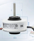 WZDK20-38G Brushless DC Fan Motor For Central Inverter Air Conditioners OEM Part dimensions and connections visible