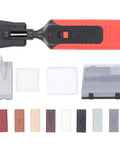 Tile Repair Kit with Electric Heating Pen and eight wax blocks for cracked tile and porcelain repair, battery powered for home use