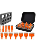 Solid Diamond Tile Hole Saw 13Pcs Kit For Porcelain Ceramic And Glass. Heavy Duty Vacuum Brazed Bits For Fast Drilling, High Speed Performance, Easy Installation, And Pro Results In Any Home Reno Job., 13-piece case set