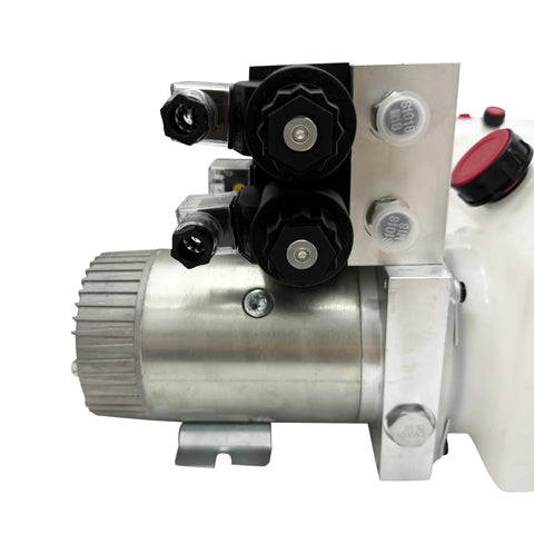 24V Hydraulic Power Unit With Dual Valve Pump And 12.68 Quart Tank For Car Tailboards And Lifting Platforms 2200W High Output details