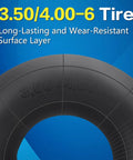 3.50 4.00 6 Inch Inner Tube Heavy Duty With TR13 Straight Valve For 4.10 3.50 6 And 13x4.00 6 13x5.00 6 Wheelbarrows Mowers Generators