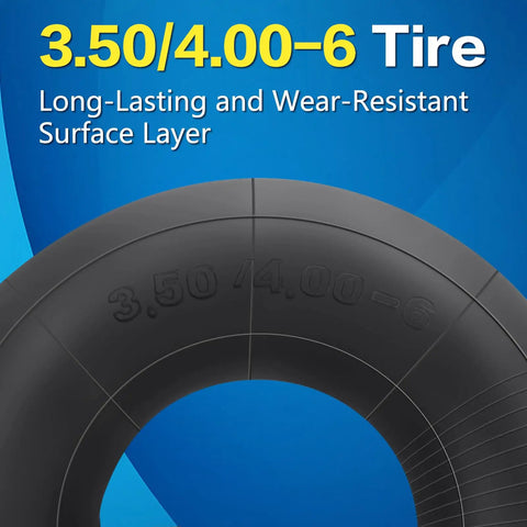 3.50 4.00 6 Inch Inner Tube Heavy Duty With TR13 Straight Valve For 4.10 3.50 6 And 13x4.00 6 13x5.00 6 Wheelbarrows Mowers Generators