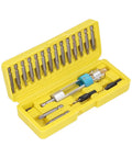 20 Piece Multi Use Fastener Tool Kit Set With Anti Rust Metal Bits In Portable Plastic Case For Home DIY Projects