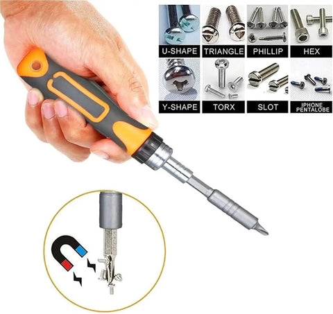 Top Tier Mechanic Tool Set For Car Maintenance And DIY Repairs Featuring Magnetic Ratchet Screwdrivers With Torx Bits In A 135 Piece Gray Combo Kit For Pros And Home Users To Fix Everything With Ease, hand tool close-up