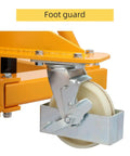 Heavy Duty Manual Pallet Stacker 2200 Lb Capacity With 63 Inch Lift Height Fixed Leg Design And Adjustable Forks Includes wheel guards