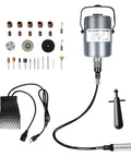 Flex Shaft Grinder With 380W Copper Motor, 23,000 RPM Do It All Multifunctional Rotary Tool, Hanging Grinding Machine shown with accessories.