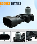 Car Fuel Tank Pressure Sensor OEM 16238399 12219388 16196060 Black With High Quality Plastic Housing Weather Resistant And Corrosion Resistant Stable Pressure Performance Plug And Play For Easy Installation In Your Ride, black plastic housing