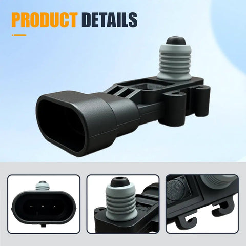 Car Fuel Tank Pressure Sensor OEM 16238399 12219388 16196060 Black With High Quality Plastic Housing Weather Resistant And Corrosion Resistant Stable Pressure Performance Plug And Play For Easy Installation In Your Ride, black plastic housing