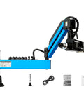 1000 Watt Electric Tapping Machine With Flexible Arm And Touchscreen Cnc Control showing flexible arm and accessories for M3-M16 threads.