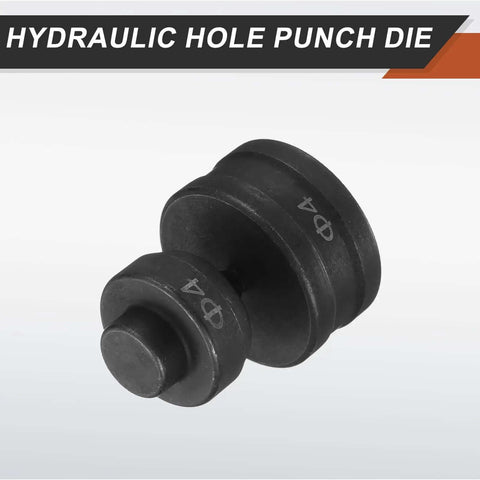Hydraulic Hole Punch Die Set For 4mm Round Hole 40Cr Steel Electric Punching Kit For CH75, black durable tool