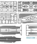 D21A Drone 1/48 Scale Plastic Model Aircraft Kit Unpainted Unassembled With Serial 4819 parts displayed in gray plastic sprues
