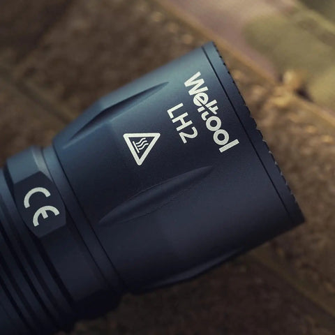 Close-up of LH2 High Density Infrared LED Light Head with Single Mode Throwing Beam for W35 W65 BB3 BB6 and Surefire M600DF Bodies