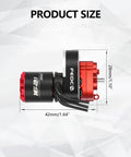 SCX24 Brushless Beast Power Upgrade QUICRUN Outer-1621SL 3500KV Motor side view with dimensions 42mm and 28mm