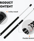 Ford Explorer Front Hood Lift Supports Shocks Replacement Pair For 2002 To 2010 SUV Premium Quality Direct Bolt On