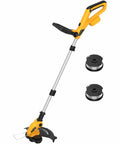 3-In-1 Cordless String Trimmer With Auto Line Feed, Foldable Weed Eater Edger And Mower, 12-Inch Electric Weed Wacker, spools shown