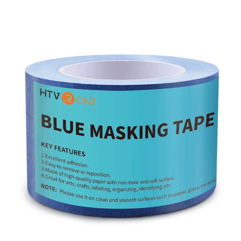Blue Painters Tape 1 Inch By 180 Feet Per Roll, Three Rolls, Multi Surface Masking Tape For Walls, Painting And Craft Projects, Clean Release, Non Toxic, UV Protected, Solvent Resistant, Acid Free
