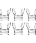 Transparent Silicone Regulator Mouthpiece Set Of 6 For Scuba Diving, Soft And Comfy Bite Friendly Non Toxic Snorkel Mouthpieces