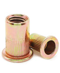 Beefy Heavy Duty Half Inch 13 Thread Rivet Nuts Zinc Plated Carbon Steel Threaded Insert Nut 10 Pack Durable for Repairs