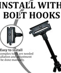 Heavy Duty E Track Spare Tire Holder Mount With X Track Tie Down Points featuring iron construction and bolt hook installation