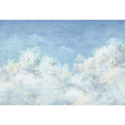 Blue In The Clouds Peel And Stick Wall Mural 10.5 Ft By 6 Ft Easy To Install No Paste Required Adhesive Backing Lets You Stick And Remove